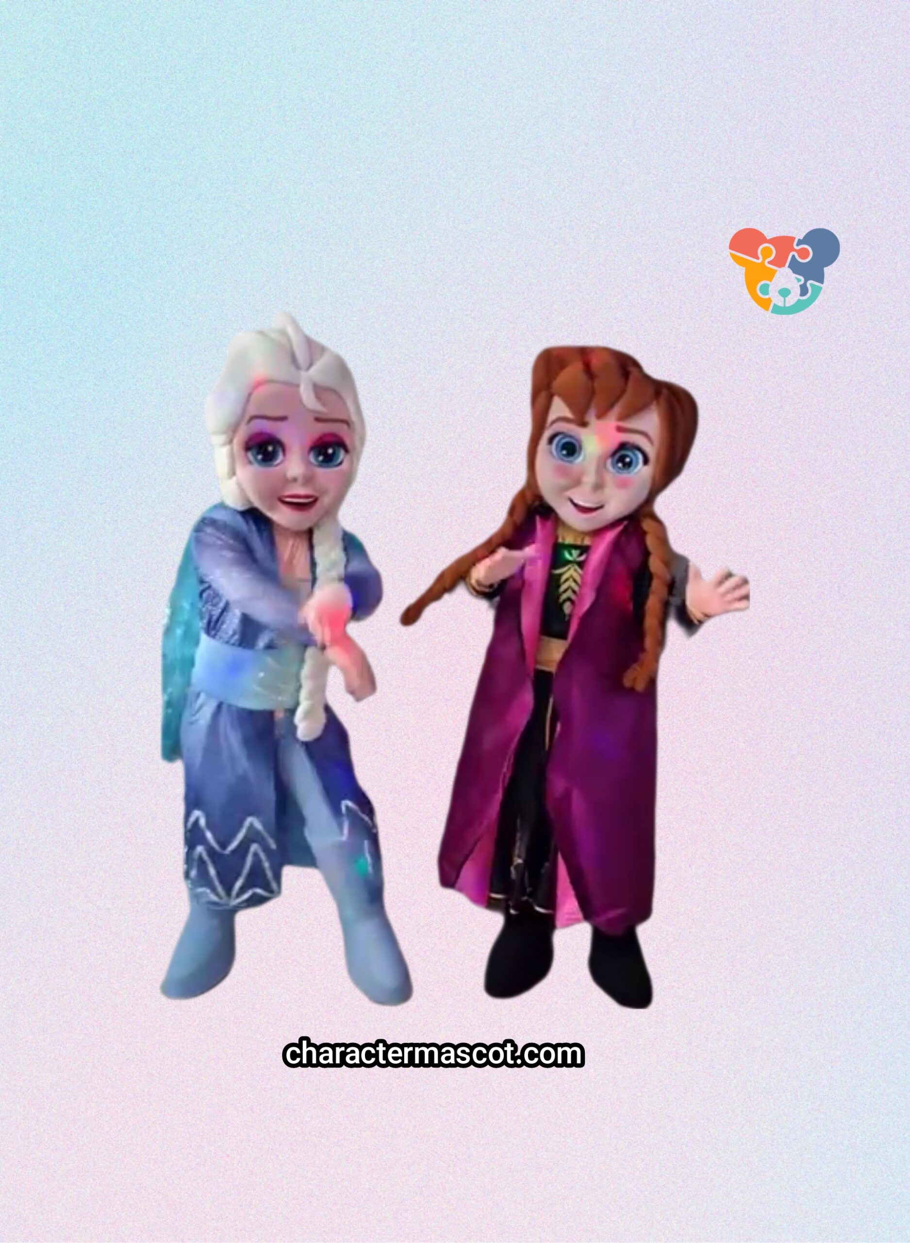 Frozen Anna and Elsa Character Mascot Costume Buy or rent costumes