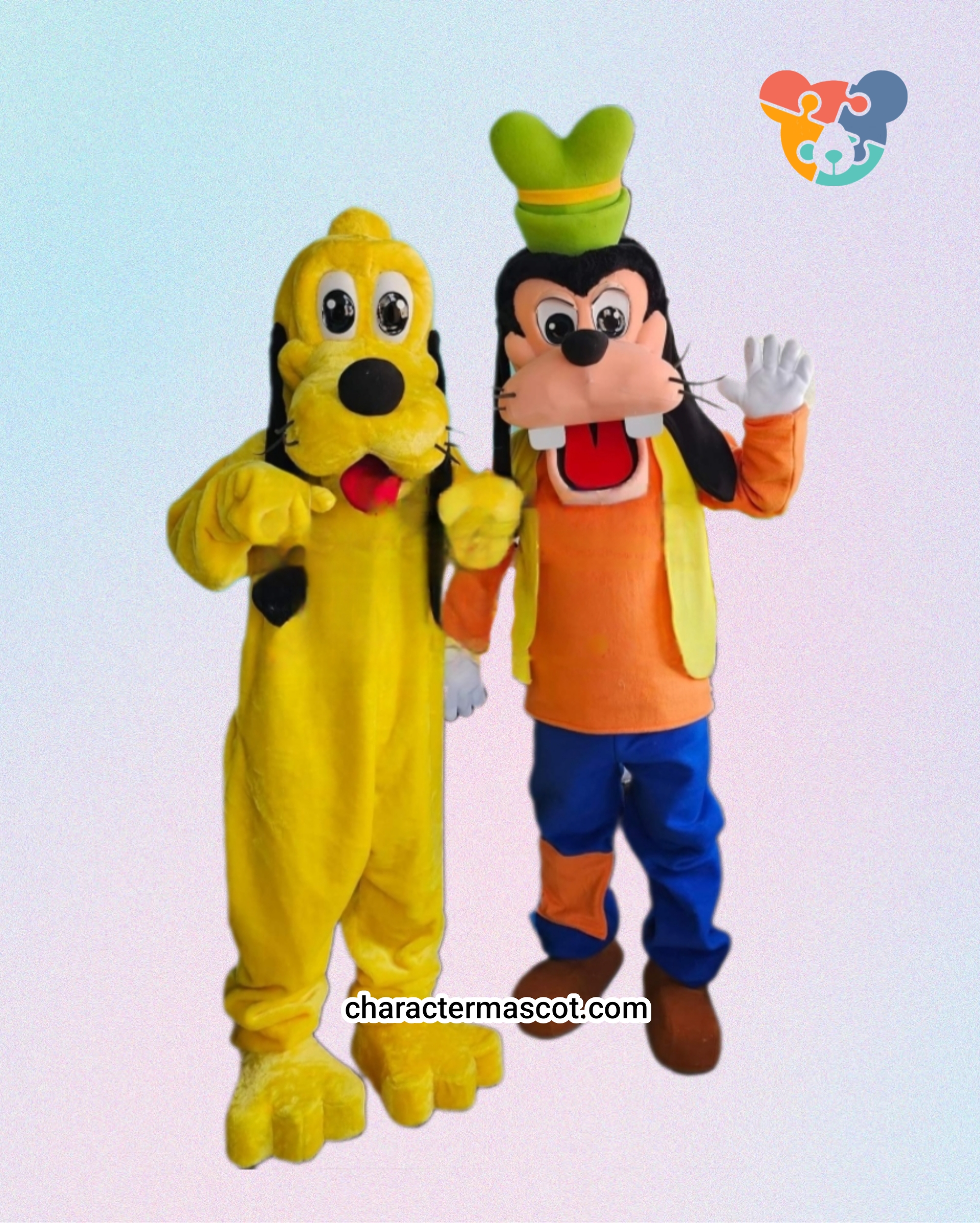 Pluto & Goofy Mickey Mouse Clubhouse Character Mascot Costume Rent or Buy costume